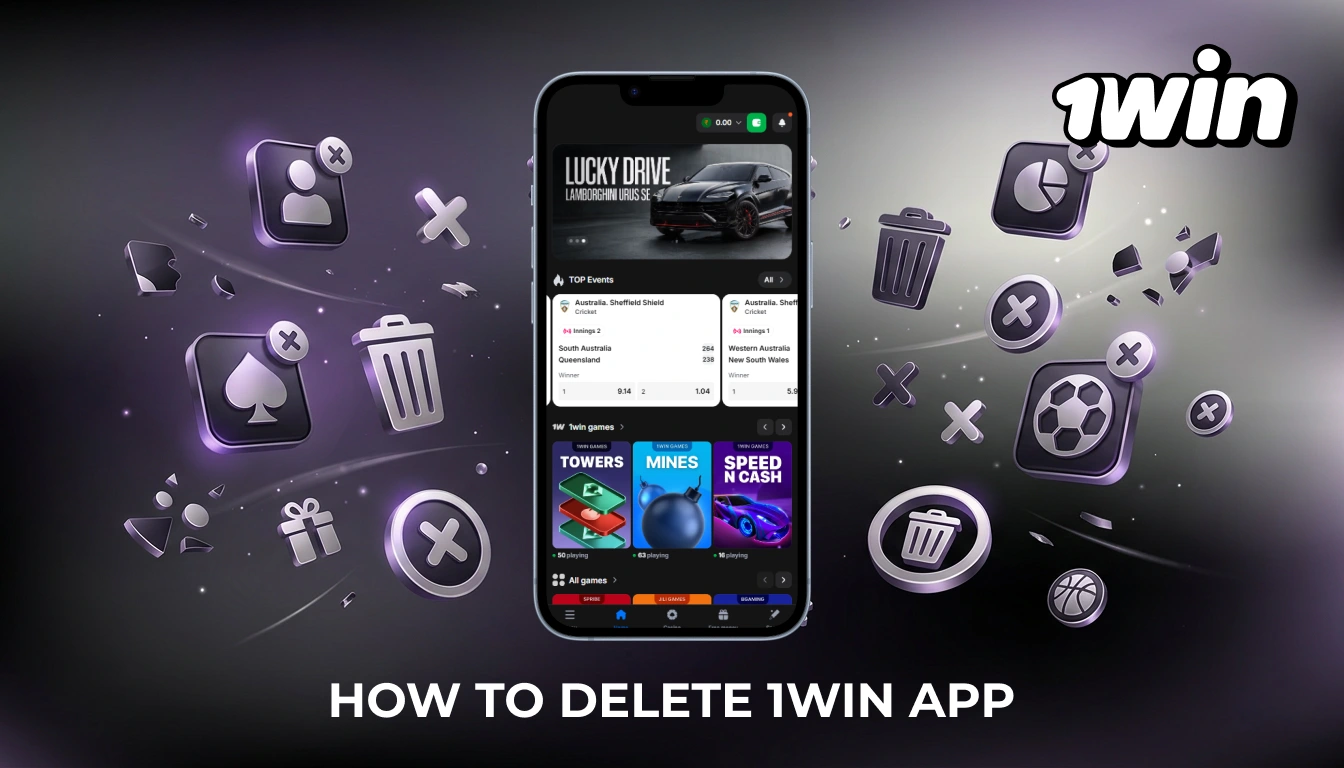 How to uninstall the 1win app from your smartphone